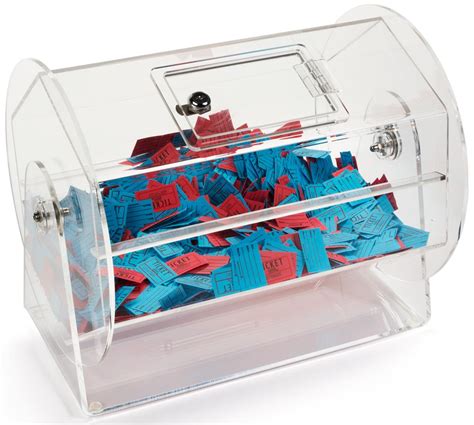 Free shipping. . Plastic raffle ticket containers